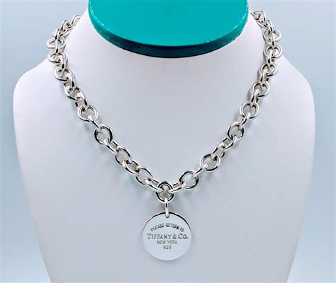 sterling silver tiffany necklace replica|real tiffany jewelry for sale.